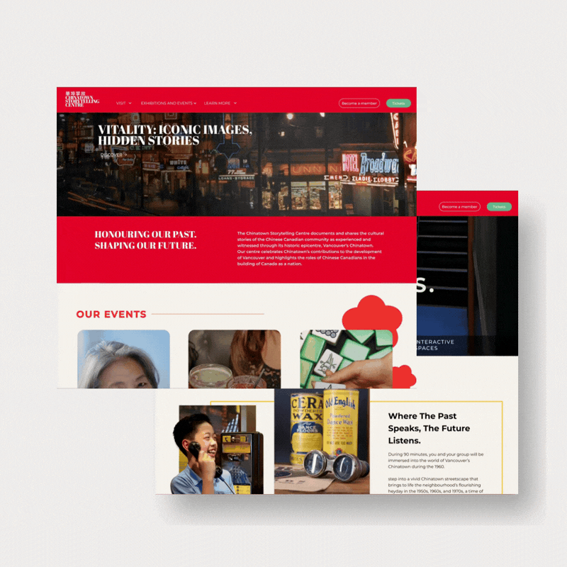 Chinatown Storytelling Center, Website